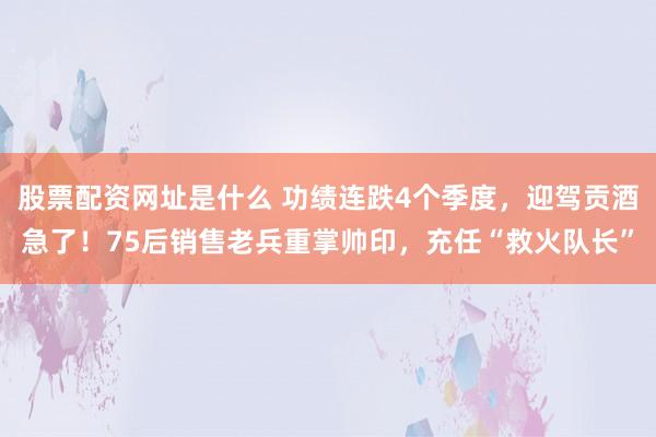 股票配资网址是什么 功绩连跌4个季度，迎驾贡酒急了！75后销售老兵重掌帅印，充任“救火队长”