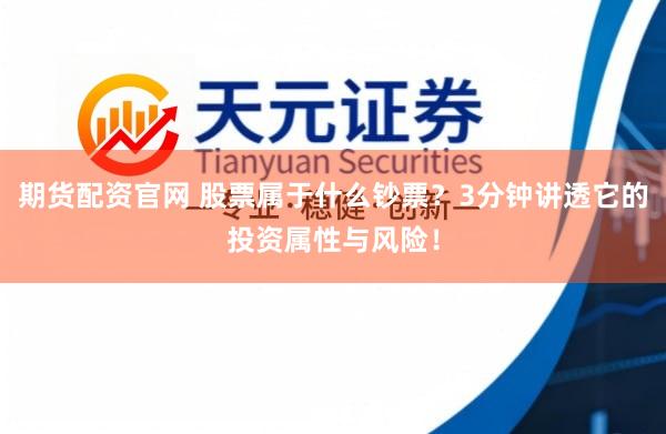 期货配资官网 股票属于什么钞票？3分钟讲透它的投资属性与风险！
