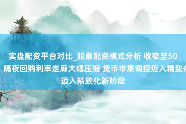 实盘配资平台对比_股票配资模式分析 收窄至50个基点！隔夜回购利率走廊大幅压缩 货币市集调控迈入精致化新阶段